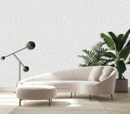 White Embossed Wallpaper – Luminous Neutrality (24106-1)